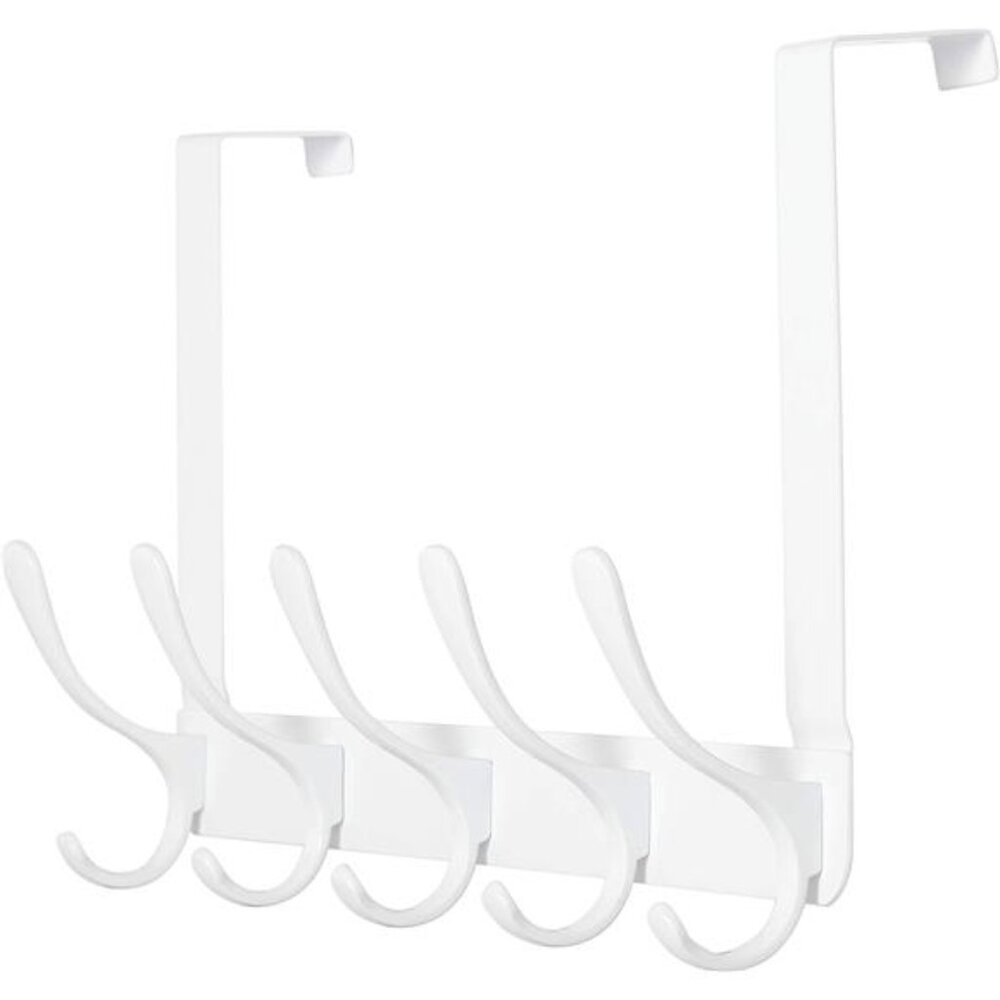 Over The Door Hook - 5 Hooks, Over Door Hook Hanger for Hanging Clothes/Towels